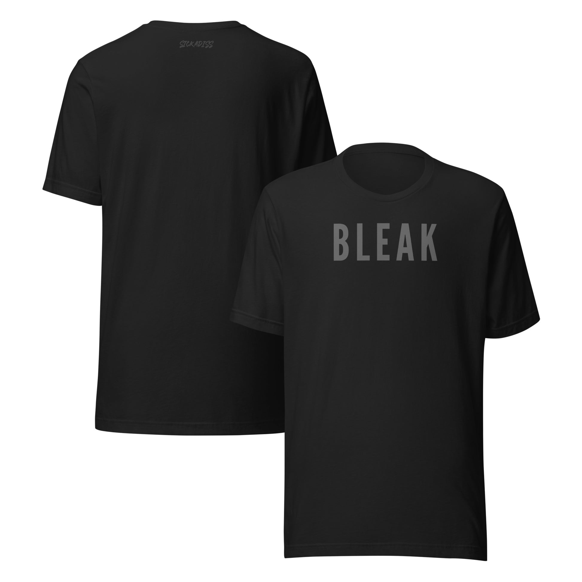 BLEAK vintage black unisex T-shirt front graphic