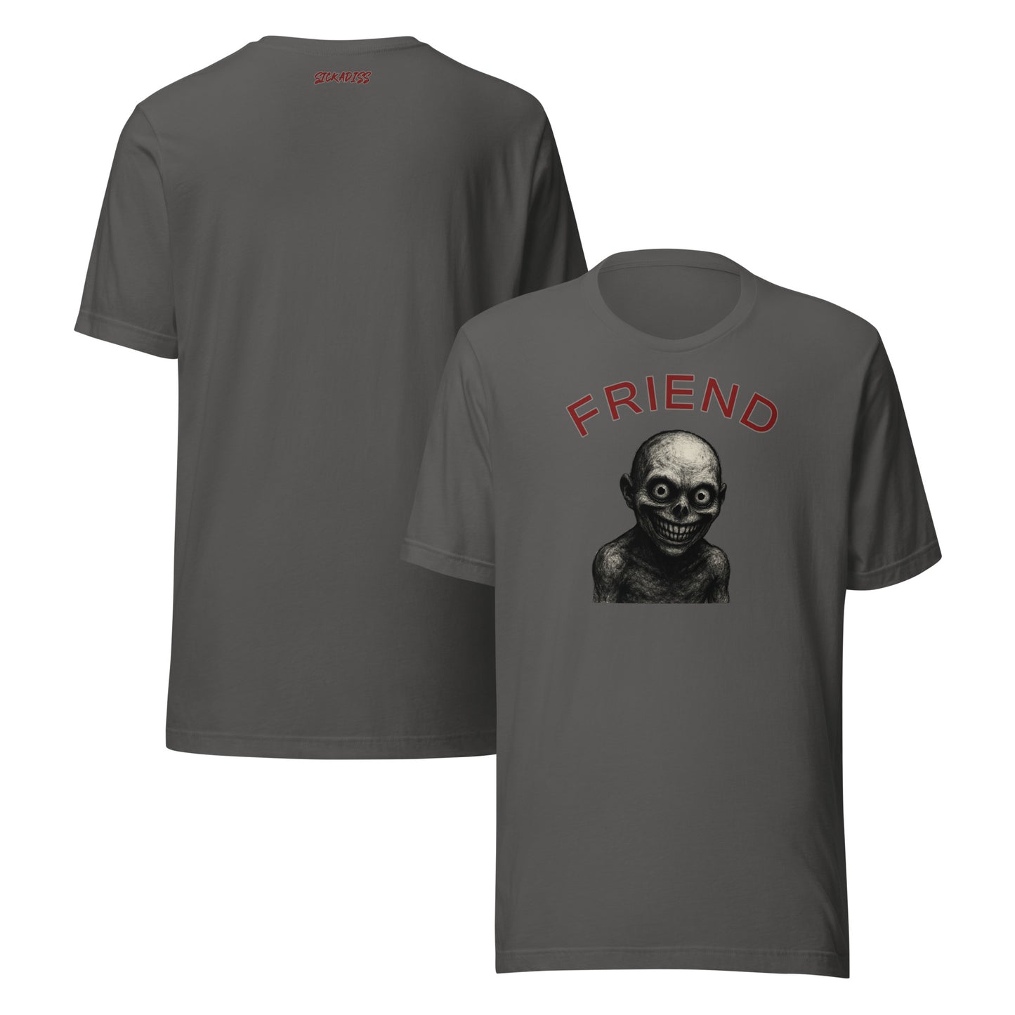 Friend asphalt unisex T-shirt front graphic