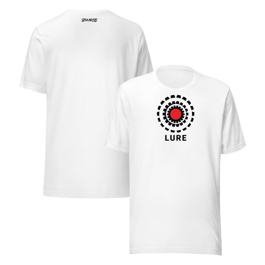 LURE red dot unisex T-shirt front graphic