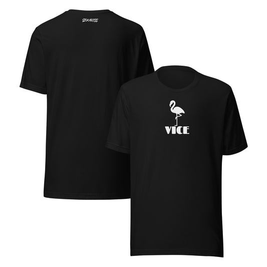 VICE black unisex T-shirt front graphic